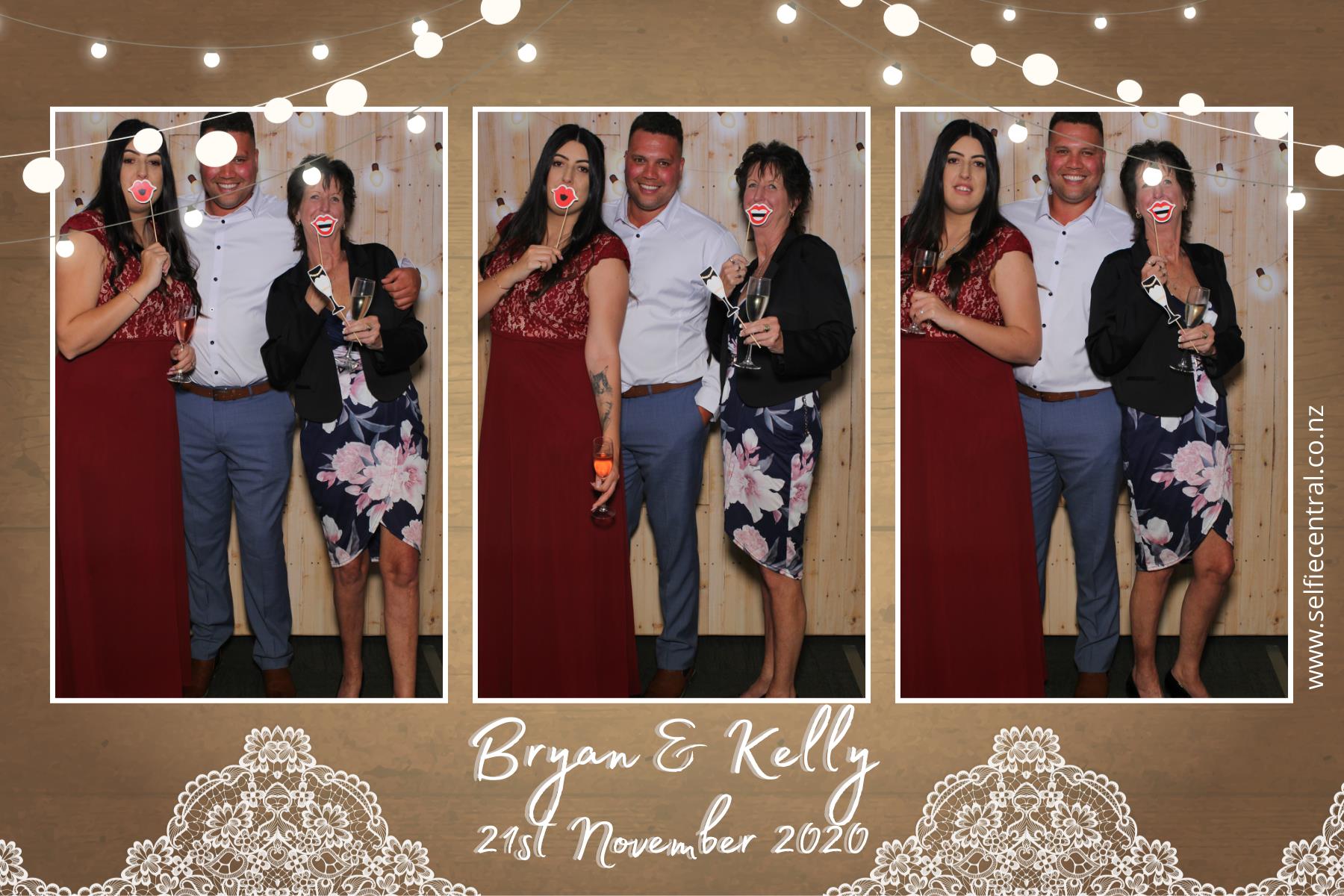 Bryan & Kelly's wedding | View more photos from the event at gallery.photobooth.co.nz/u/SelfieCentral/Bryan-Kellys-wedding